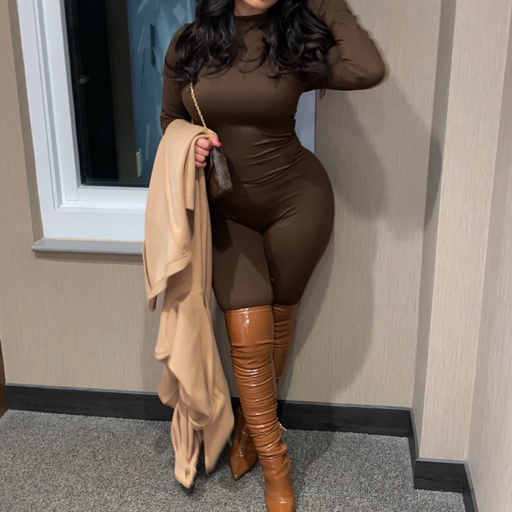 Brown jumpsuit